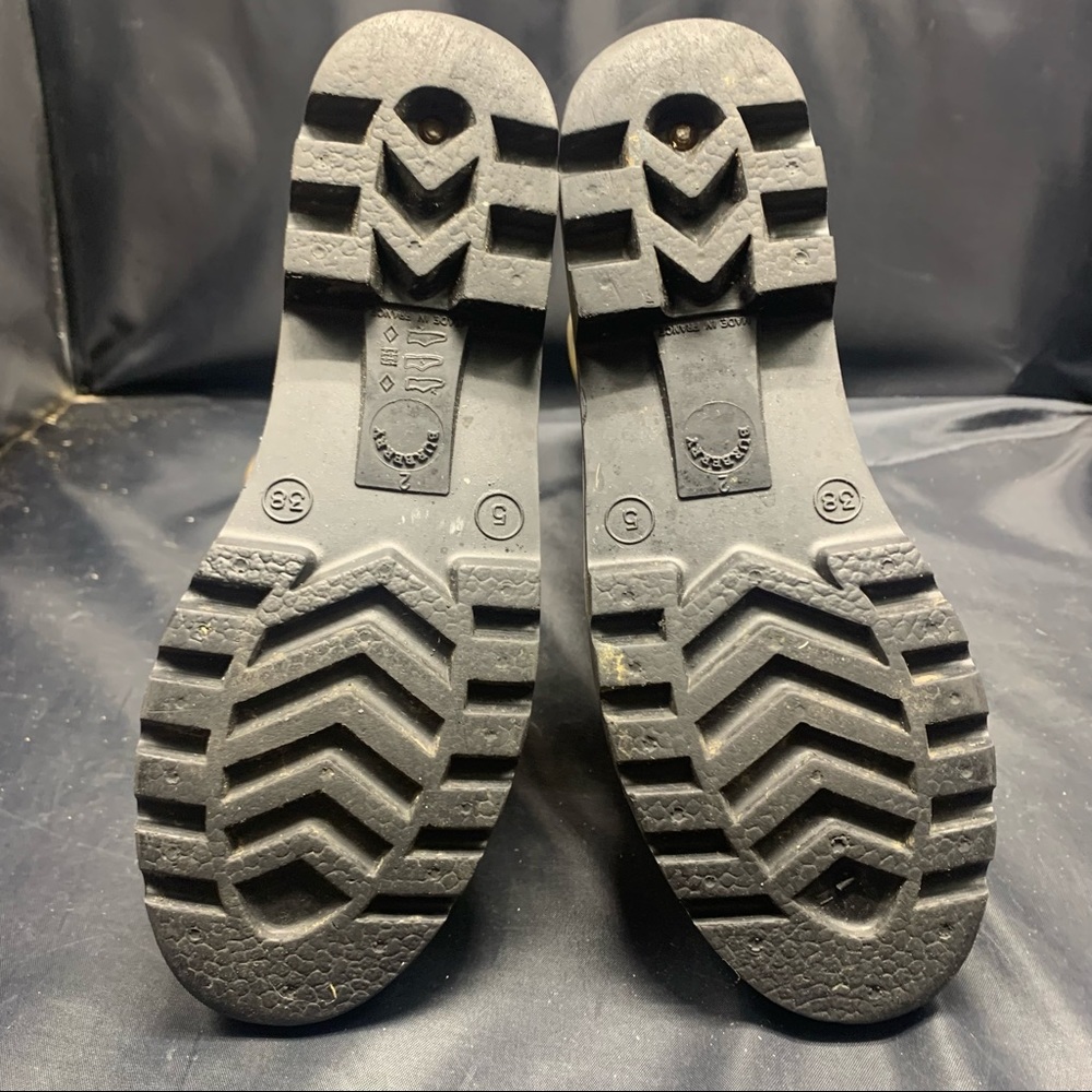 BURBERRY Haymarket Rain Boots Plaid Check Pattern - Picture 9 of 11